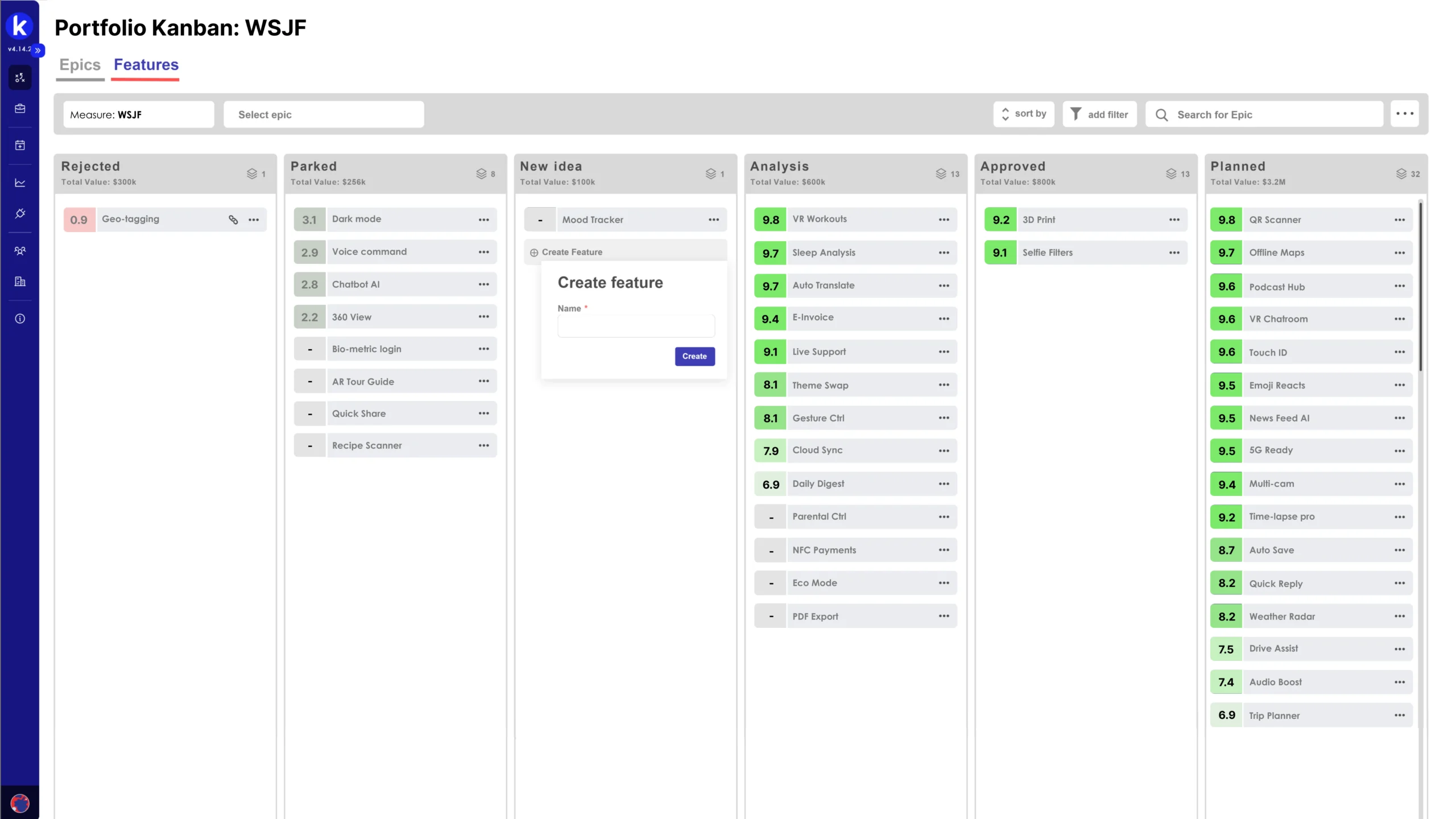 Prioritization Kanban